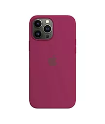 Чехол Silicone Case Full для Apple iPhone 14 Pro Max Pomegranate