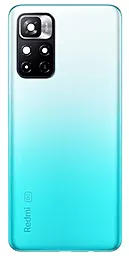 Задняя крышка корпуса Xiaomi Redmi Note 11 5G со стеклом камеры Mint Green - фото Задняя крышка корпуса Xiaomi Redmi Note 11 5G со стеклом камеры Mint Green