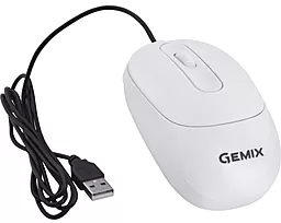 Компьютерная мышка Gemix GM145 USB (GM145WH) White - фото Компьютерная мышка Gemix GM145 USB (GM145WH) White