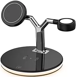 Беспроводная док-станция с быстрой зарядкой EasyLife JJT-970 MagSafe 25w 4-in-1 wireless charger black - фото Беспроводная док-станция с быстрой зарядкой EasyLife JJT-970 MagSafe 25w 4-in-1 wireless charger black