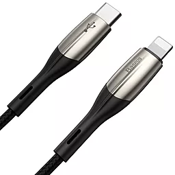 USB PD Кабель Baseus Horizontal 28W USB Type-C - Lightning Cable Black (CATLSP-01) - мініатюра 2