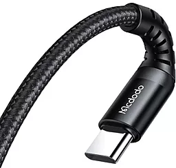 Кабель McDodo USB Type-C - Type-C 60w 3a 1м PD cable Black (CA-5641) - мініатюра 2 Кабель McDodo USB Type-C - Type-C 60w 3a 1м PD cable Black (CA-5641) - мініатюра 2
