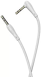 Аудио кабель Hoco UPA14 AUX mini Jack 3.5mm M/M Cable 1 м gray - миниатюра 2