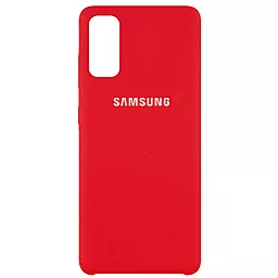 Чехол Epik Silicone Cover (AAA) Samsung G980 Galaxy S20 Red