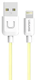 Кабель USB Usams U-Turn Data Lightning Cable Yellow (US-SJ097)