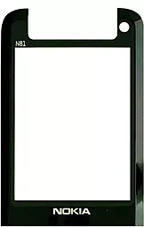 Корпусне скло дисплея Nokia N81 Black - фото Корпусне скло дисплея Nokia N81 Black