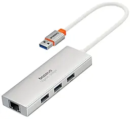 USB хаб Baseus PortalJoy Series 4-in-1 silver (B00053003S11-01)
