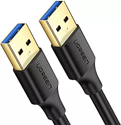 Кабель (шлейф) Ugreen US128 USB 3.0 AF/AF 1m чёрный (10370) - фото Кабель (шлейф) Ugreen US128 USB 3.0 AF/AF 1m чёрный (10370)