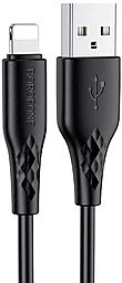Кабель Borofone BX48 USB-A - Lightning 12w 2.4a 1м cable Black