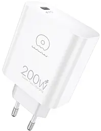 Мережевий зарядний пристрій WUW C235 200w PD USB-A fast charger white - фото Мережевий зарядний пристрій WUW C235 200w PD USB-A fast charger white
