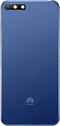 Задняя крышка корпуса Huawei Y6 2018 со стеклом камеры Blue - фото Задняя крышка корпуса Huawei Y6 2018 со стеклом камеры Blue