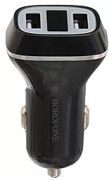 Автомобільний зарядний пристрій Borofone BZ3 2USB 2.4A LED Black