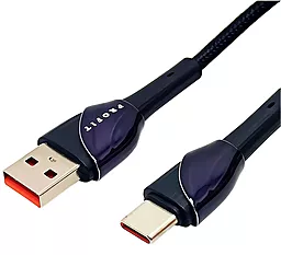 Кабель PROFIT LS-661 USB-A - Type-C 30w 3a 1м cable Black - фото Кабель PROFIT LS-661 USB-A - Type-C 30w 3a 1м cable Black