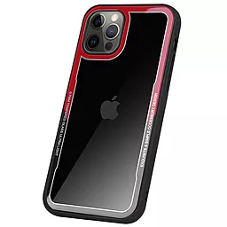 Чехол G-Case Shock Crystal Apple iPhone 12 Pro, iPhone 12  Black/Red