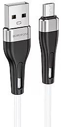 Кабель Borofone BX46 USB-A - micro USB 12w 2.4a 1м cable White - фото Кабель Borofone BX46 USB-A - micro USB 12w 2.4a 1м cable White