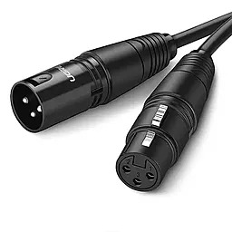 Аудио кабель Ugreen AV130 XLR F/M 3 м cable black (20711)