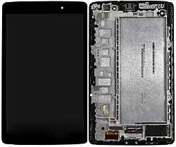 Дисплей для планшета LG G Pad X 8.0 V520, V521 с тачскрином и рамкой, Black