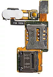 Шлейф Sony Ericsson C902i с держателями SIM-карты и карты памяти