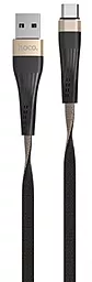 Кабель Hoco U39 Slender USB-A - Type-C 12w 2.4a 1.2м cable Gold/Black - фото Кабель Hoco U39 Slender USB-A - Type-C 12w 2.4a 1.2м cable Gold/Black