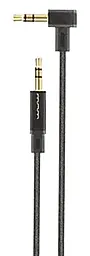 Аудіо кабель WUW X176 AUX mini Jack 3.5 мм М/М сable 1 м black - фото Аудіо кабель WUW X176 AUX mini Jack 3.5 мм М/М сable 1 м black