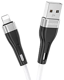 Кабель Borofone BX46 USB-A - Lightning 12w 2.4a 1м cable White - мініатюра 2 Кабель Borofone BX46 USB-A - Lightning 12w 2.4a 1м cable White - мініатюра 2