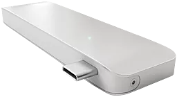 Мультипортовый USB Type-C хаб Satechi 3-in-1 Combo Hub Silver (ST-TCUHS) - миниатюра 2