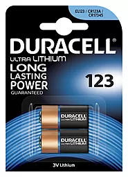 Батарейка Duracell CR123A 2шт (5002979)