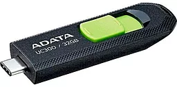 Флешка ADATA UC300 USB-C3.2 32GB Black/Green (ACHO-UC300-32G-RBK/GN) - фото Флешка ADATA UC300 USB-C3.2 32GB Black/Green (ACHO-UC300-32G-RBK/GN)