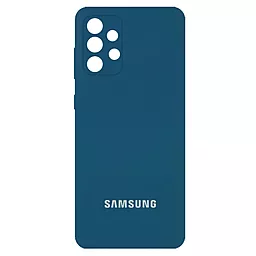 Чехол Epik Silicone Cover Full Camera (AA) для Samsung Galaxy A32 4G Синий / Cosmos Blue