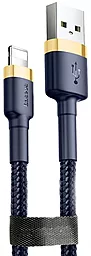 Кабель USB Baseus Kevlar 2M Lightning Cable Gold/Blue (CALKLF-CV3) - миниатюра 3