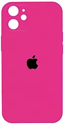 {"ru": "Чехол", "uk": "Чохол"} Silicone Case Full Camera Square для Apple iPhone 11 Shiny pink