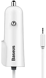 Автомобильное зарядное устройство Baseus Energy Station 2USB 3,4A + Cable Lightning White - миниатюра 6