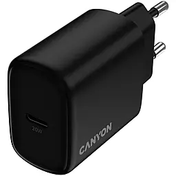 Сетевое зарядное устройство Canyon OnCharge 200 20w PD USB-C fast charger Black (CNE-CHA200-11) - фото Сетевое зарядное устройство Canyon OnCharge 200 20w PD USB-C fast charger Black (CNE-CHA200-11)