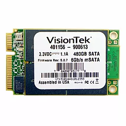 SSD Накопитель Visiontek 480 GB mSATA (401156-900613) - фото SSD Накопитель Visiontek 480 GB mSATA (401156-900613)