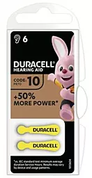 Батарейка Duracell на 10 / P10 / PR536 / PR70 (81546854) 6шт