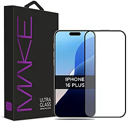 Защитное стекло MAKE Ultra Glass для Apple iPhone 16 Plus (MGU-AI16PL) - фото Защитное стекло MAKE Ultra Glass для Apple iPhone 16 Plus (MGU-AI16PL)