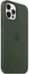 Чохол Apple Silicone Case Full with MagSafe and SplashScreen для Apple iPhone 12 Pro Max Cyprus Green - мініатюра 2