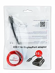Видео переходник (адаптер) Cablexpert USB Type-C - DisplayPort 0.15m (A-CM-DPF-010) - миниатюра 2