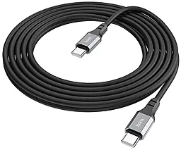 Кабель USB PD Hoco X92 Honest Silicone 60W 3A 3M USB Type-C - Type-C Cable Black - миниатюра 5
