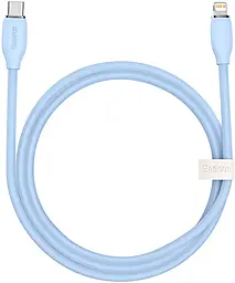 Кабель Baseus Foamed Silicone Fast Charging USB Type-C - Lightning 20w 3a 1м PD cable Blue (E0426A02)