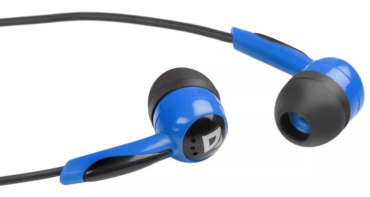 Наушники Defender Basic-604 Blue - фото 2