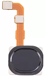 Шлейф Samsung Galaxy A20s A207 со сканером отпечатка пальца Original Black
