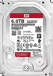 Жесткий диск Western Digital 6TB Red Pro (WD6003FFBX) - фото Жесткий диск Western Digital 6TB Red Pro (WD6003FFBX)