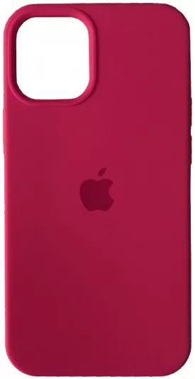 Чехол Silicone Case Full для Apple iPhone 12 Pro Max Rose Red - фото 1