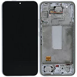Дисплей Samsung Galaxy A34 A346 5G с тачскрином и рамкой, оригинал, Silver - фото Дисплей Samsung Galaxy A34 A346 5G с тачскрином и рамкой, оригинал, Silver
