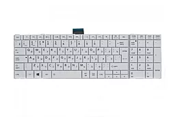 Клавіатура для ноутбуку Toshiba C850 C855 C870 C875 L850 L855 L870 L875 old design біла