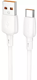 Кабель Borofone BX93 USB-A - Type-C 27w 3a 1м cable White - фото Кабель Borofone BX93 USB-A - Type-C 27w 3a 1м cable White