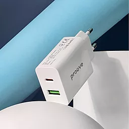 Сетевое зарядное устройство Proove 20w USB-C/USB-A ports charger white (WCRP20110002) - миниатюра 6