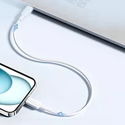 Кабель Vention USB Type-C - Type-C 60w 3a 1м PD cable White (TRCWF) - мініатюра 3 Кабель Vention USB Type-C - Type-C 60w 3a 1м PD cable White (TRCWF) - мініатюра 3