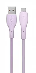 Кабель USB SkyDolphin S22T Soft Silicone USB Type-C Cable Violet